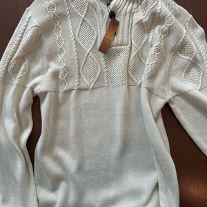Xl mens cream colored sweater